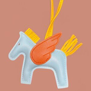PEGASUS LEATHER BAG CHARM
